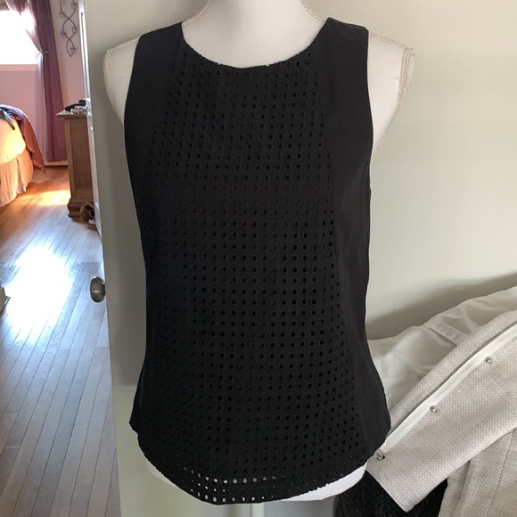 Theory Tops - Theory Black Bell Tank Blouse